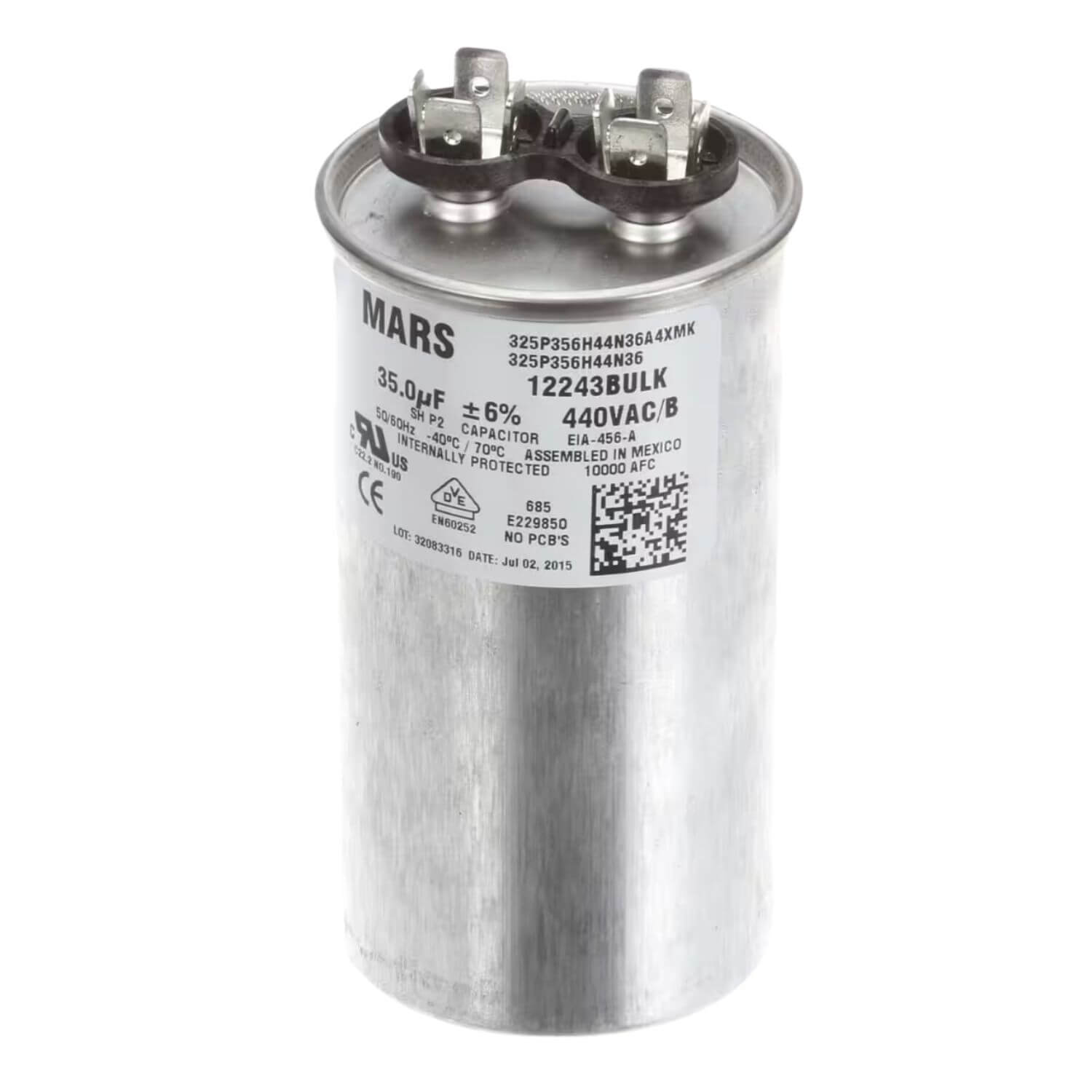 Hoshizaki Capacitor de funcionamiento 35 µF 440V (Run Capacitor) 3A2005-12