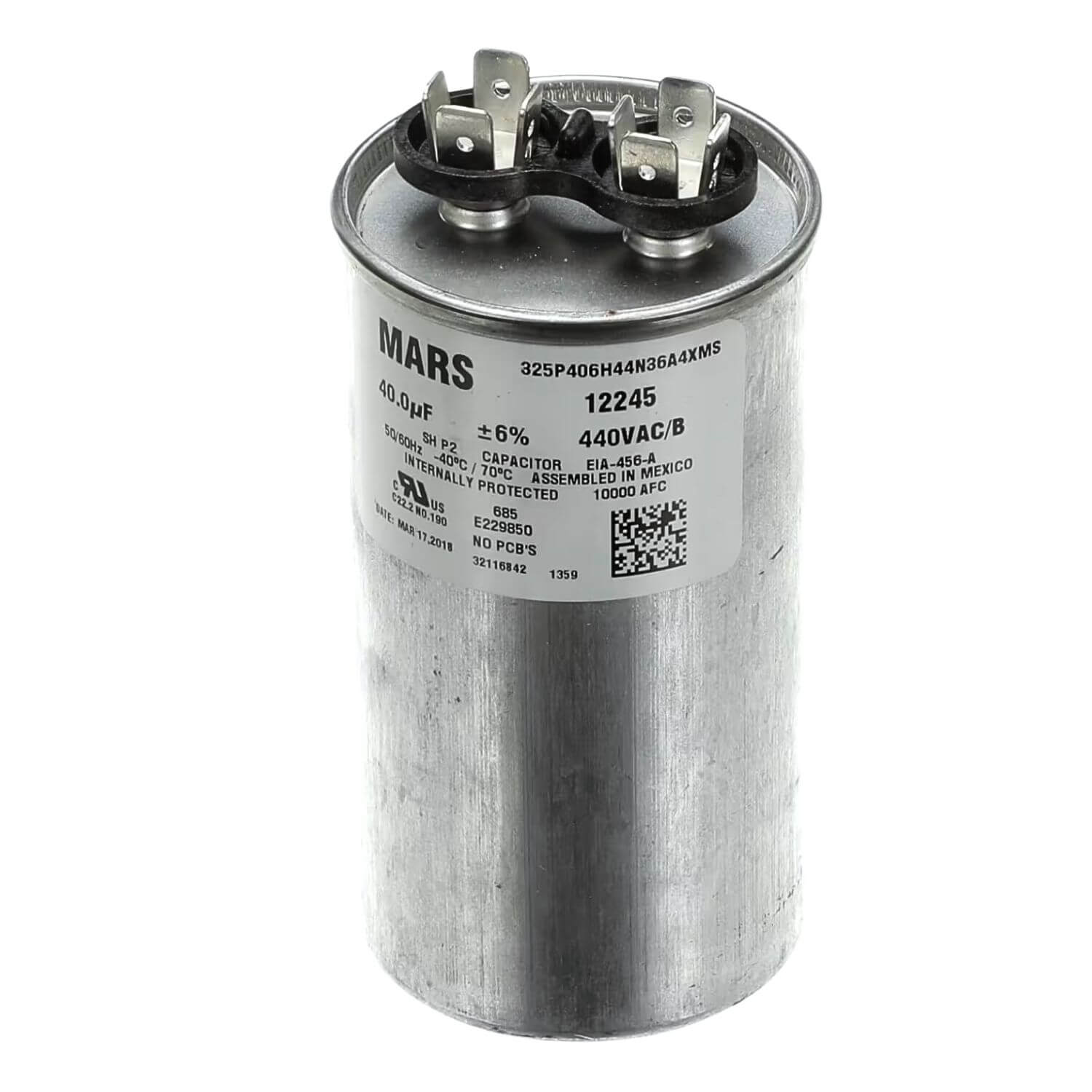 Hoshizaki Capacitor de funcionamiento 40 µF 440V (Run Capacitor) 3A2005-07