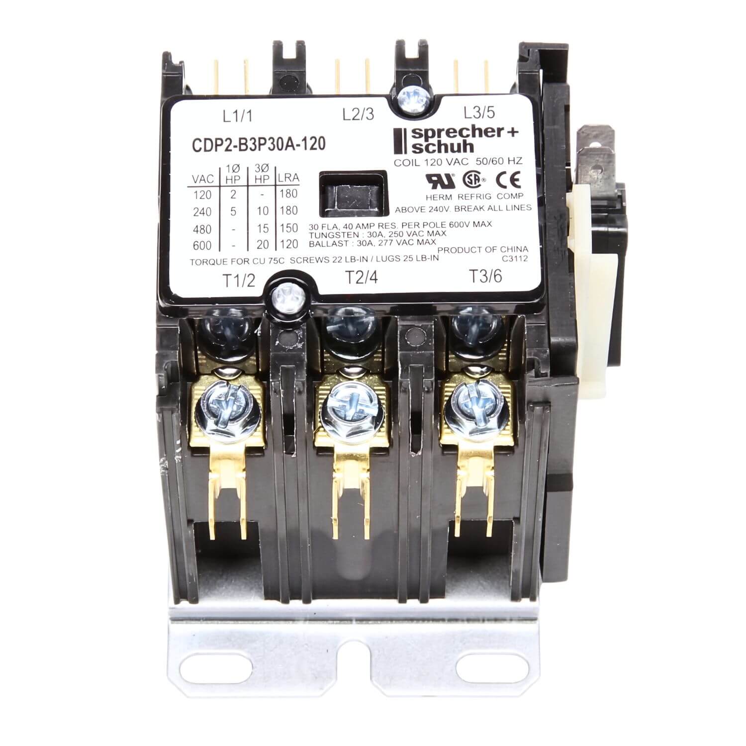 Hoshizaki Contactor magnético 120V 30A 3 polos (Magnetic Contactor) HS-051